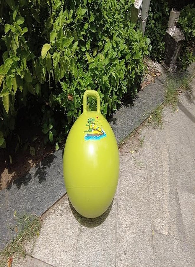 PAVITYAKSH HOP Ball Inflatable Jumping Hopping Hopper Hop Bouncy Jumping Ball with Grip Handle for Kids(45CM) (GERRN) - Image 5